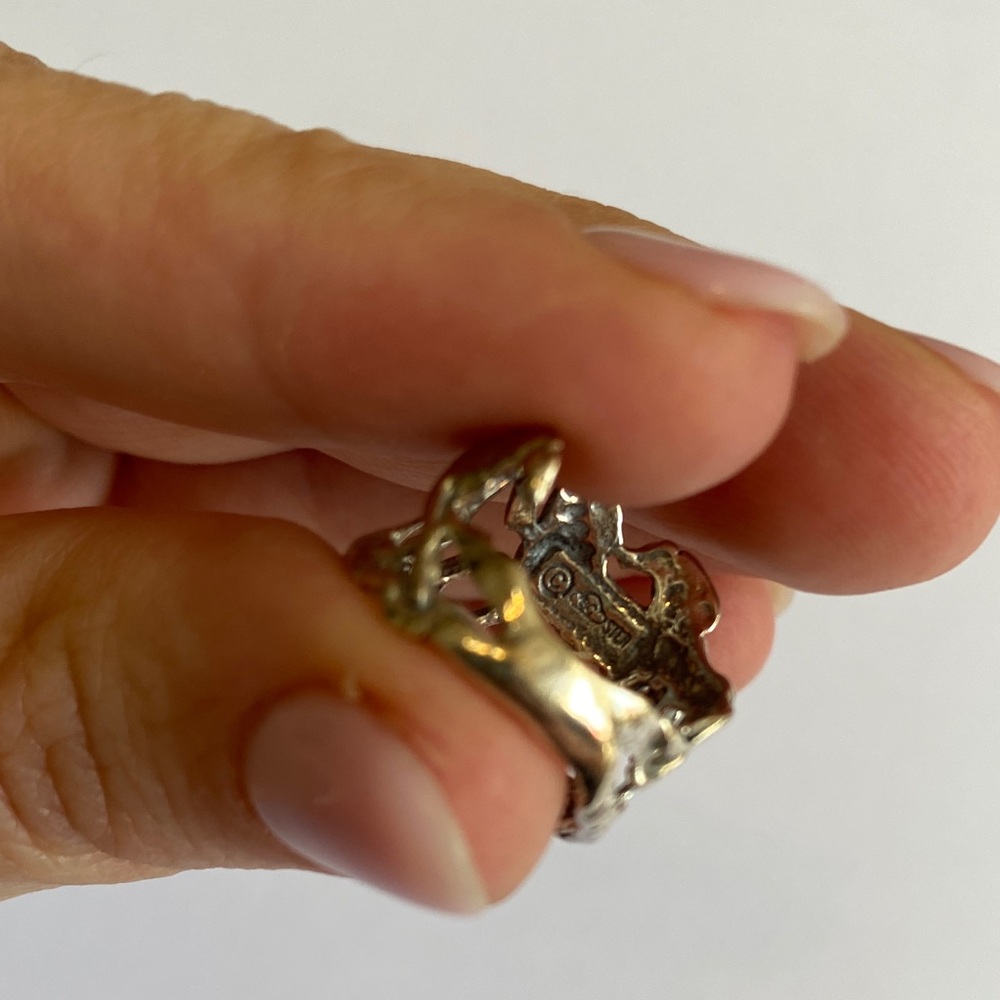 Silver Cloud Sterling silver three horse stallion ring - Picture 5 of 9